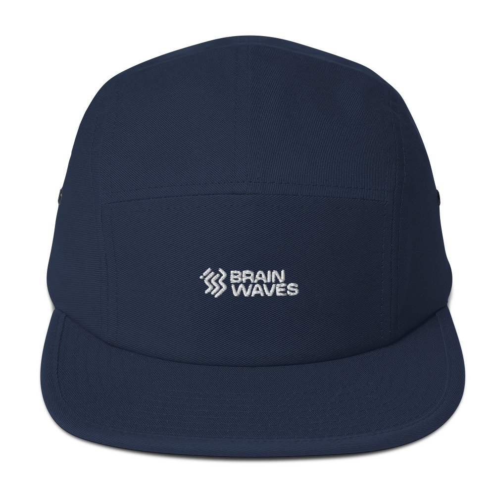 Brain Waves Navy Five-Panel Cap