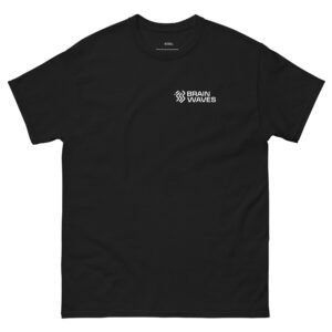 Brain Waves White Logo Tee