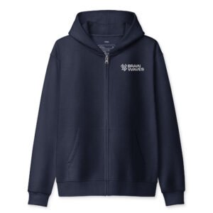 Brain Waves Signal Zip Hoodie